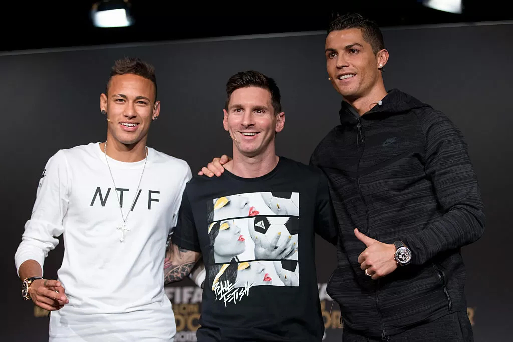 Neymar Messi e Ronaldo
