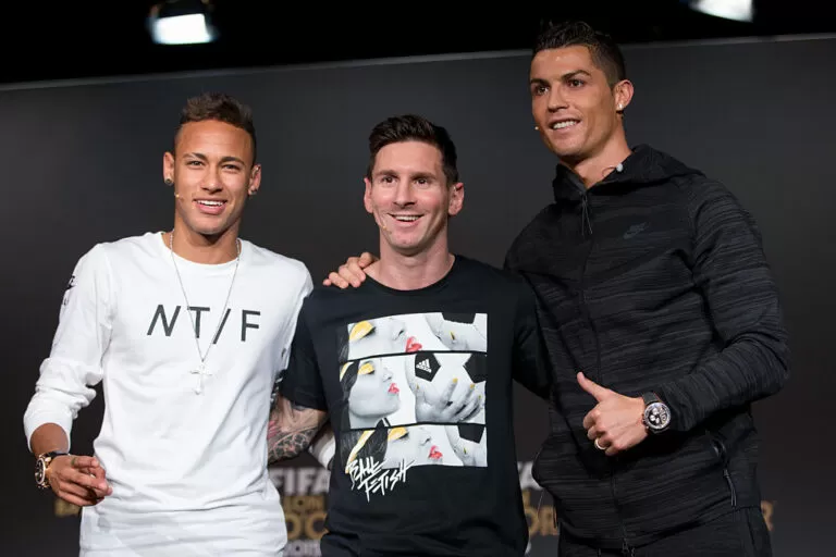 Neymar Messi e Ronaldo