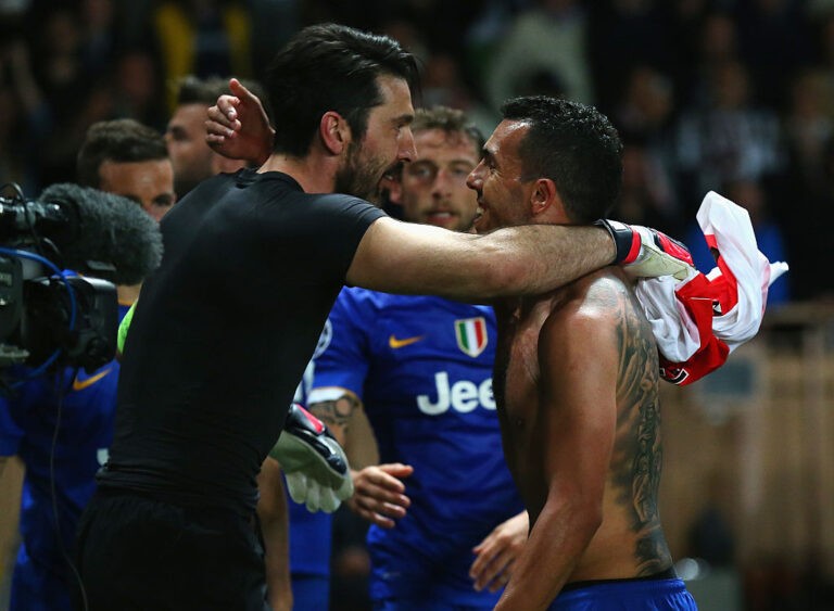 Buffon e Tevez