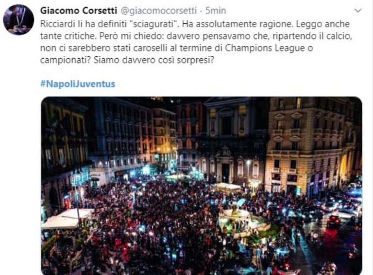 festeggiamenti tifosi napoli