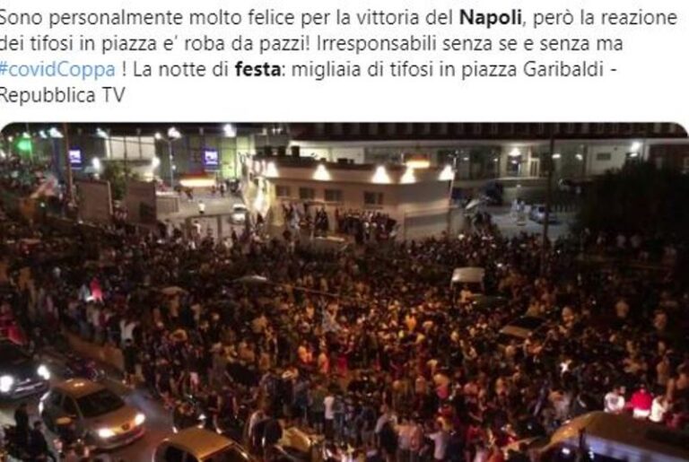 festeggiamenti tifosi napoli