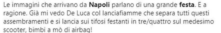 festeggiamenti tifosi napoli