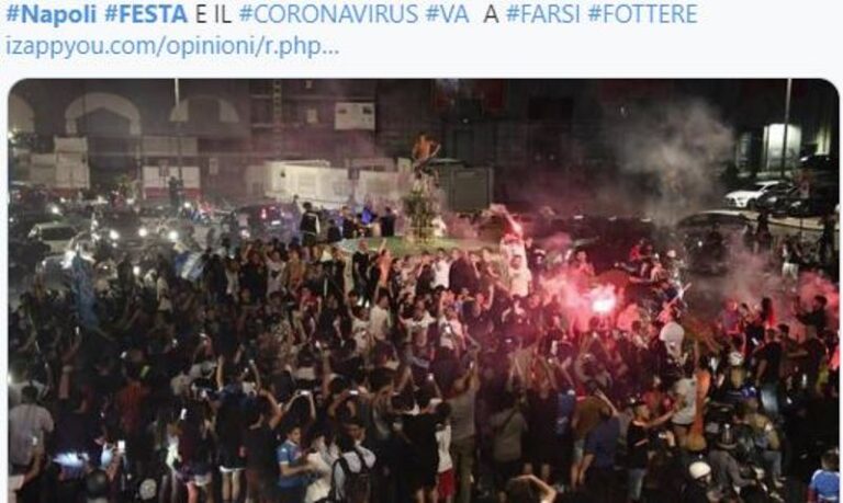 festeggiamenti tifosi napoli