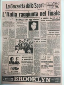 prima pagina Gazzetta dello Sport 1970