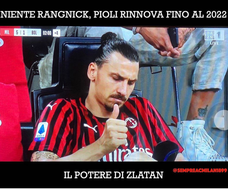 Meme Pioli Ibrahimovic Milan
