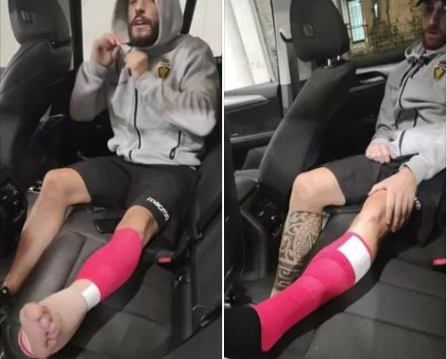 Calciatori Ternana in ospedale