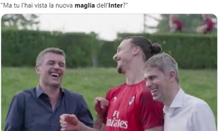 reazioni social seconda maglia inter