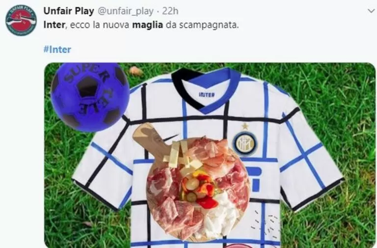 reazioni social seconda maglia inter