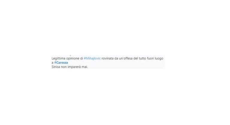 mihajlovic caressa