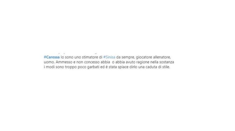 mihajlovic caressa