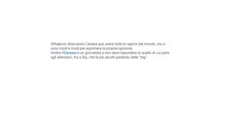 mihajlovic caressa