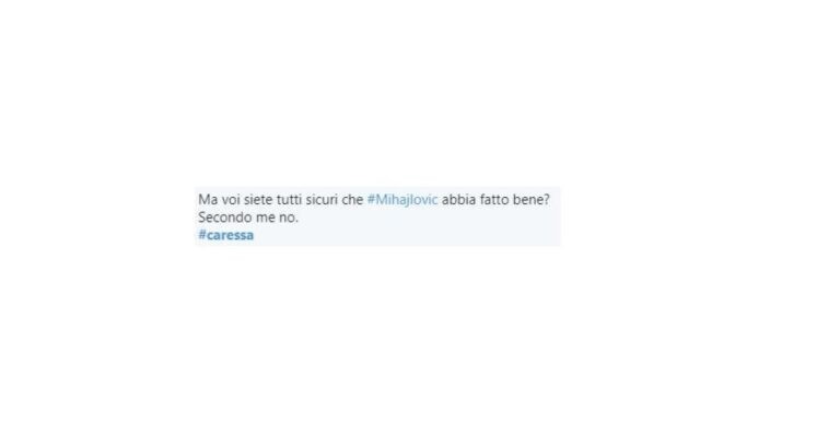 mihajlovic caressa
