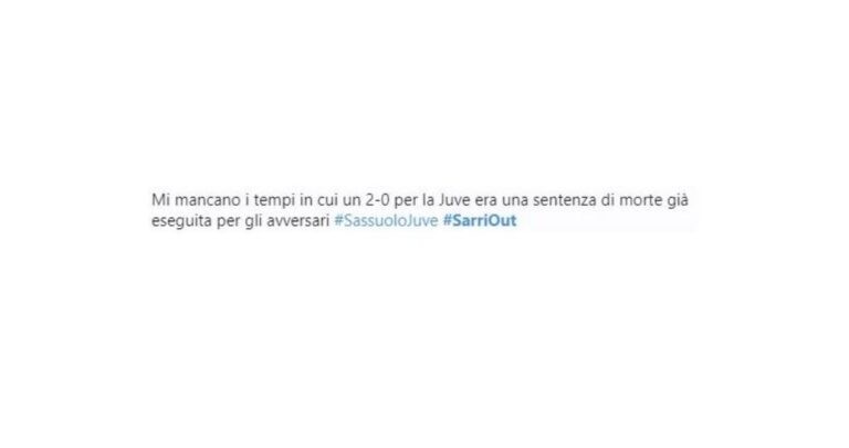 reazioni juve sarri