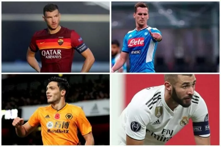Dzeko Milik Raul Jimenez Benzema