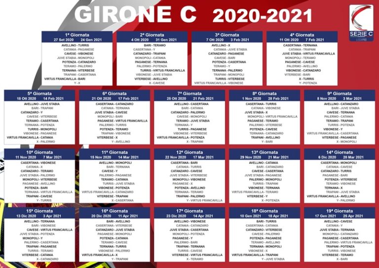 Calendario completo Girone C