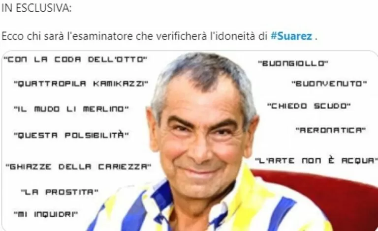 esame suarez reazioni social