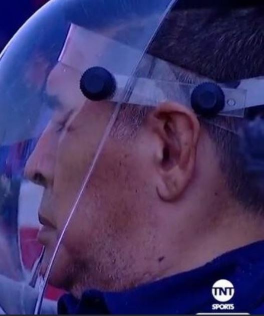 mascherina Maradona