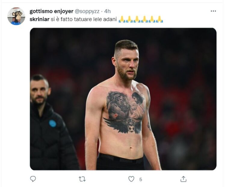 tatuaggio Skriniar