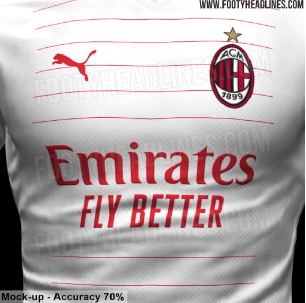 Seconda maglia Milan 