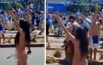tifosa argentina nuda