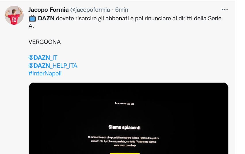 DAZN inter napoli