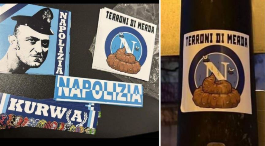 striscioni francoforte napoli