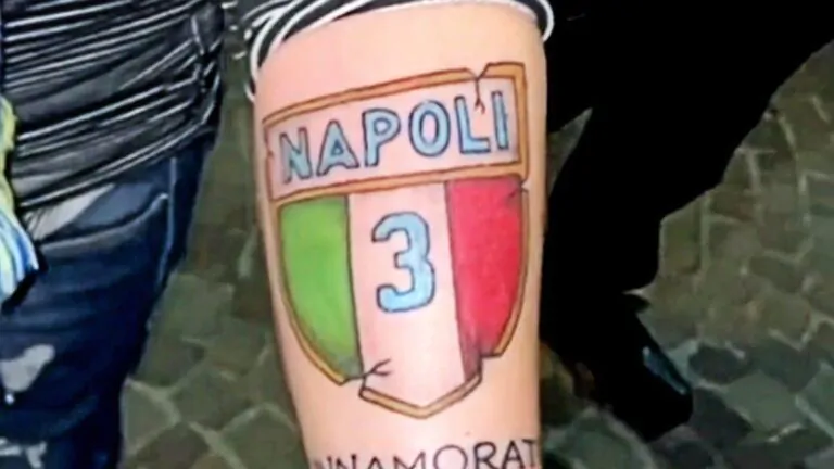 tatuaggio scudetto napoli