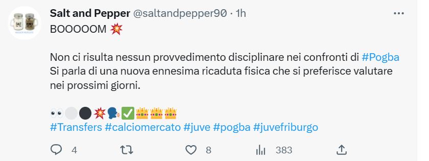 infortunio pogba