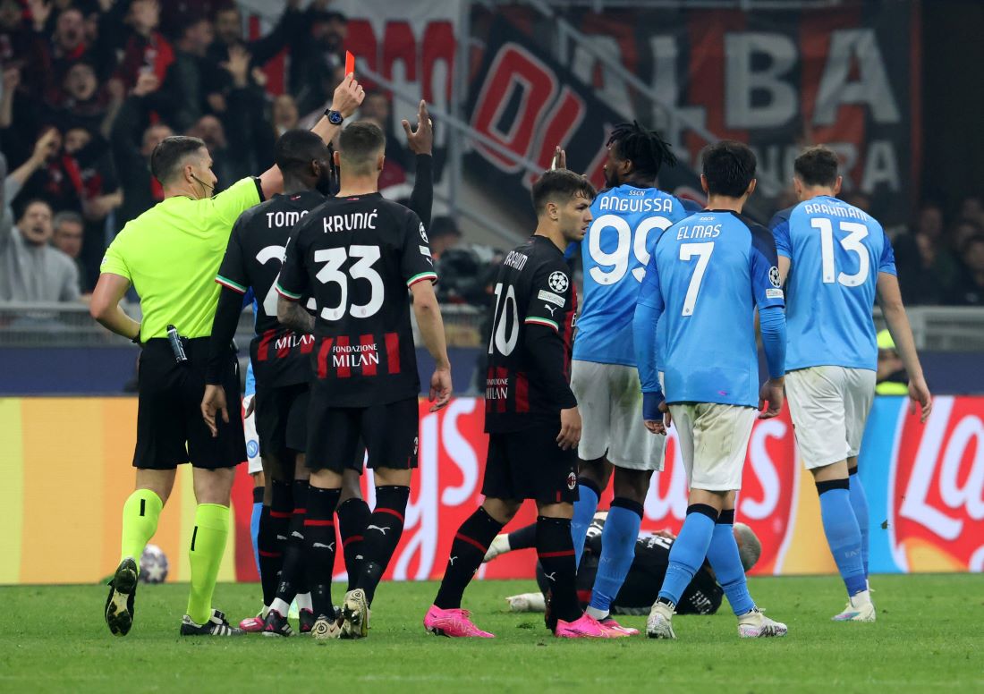 arbitro Kovacs Milan Napoli