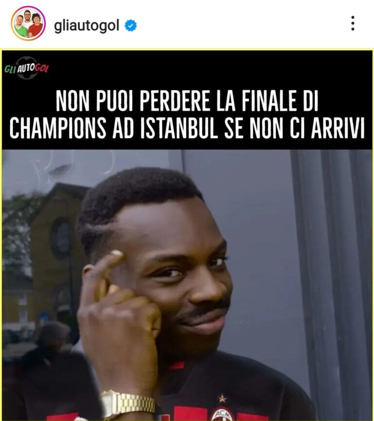 Meme Milan-Inter Champions League