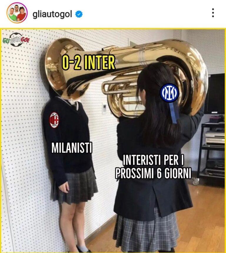 Meme Milan-Inter Champions League