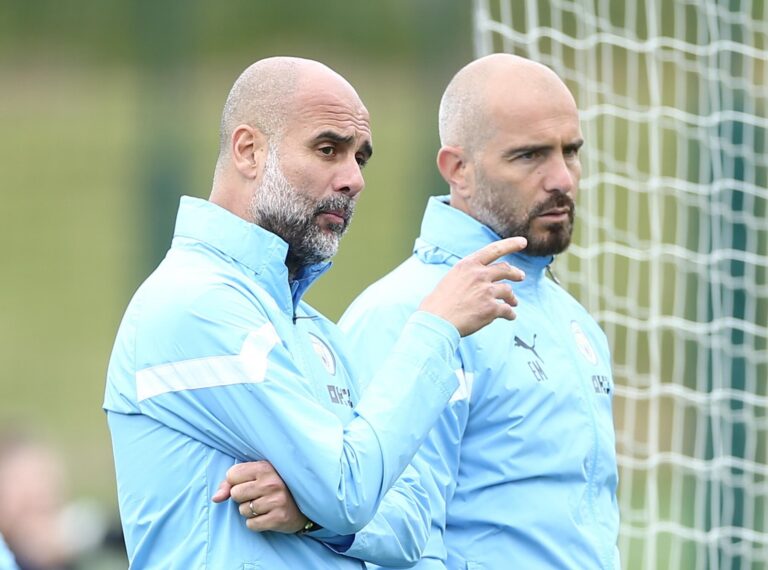 Pep Guardiola ed Enzo Maresca