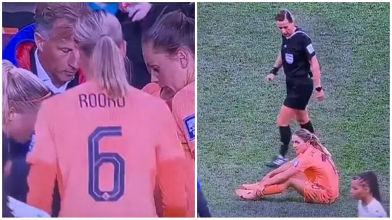 Danielle van de Donk finge infortunio