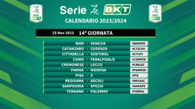 calendario serie b