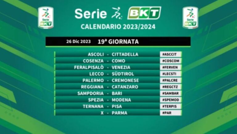 calendario serie b