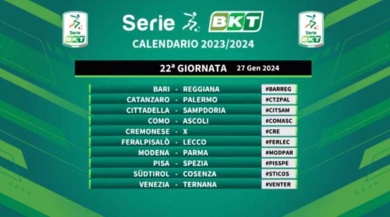 calendario serie b