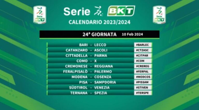 calendario serie b