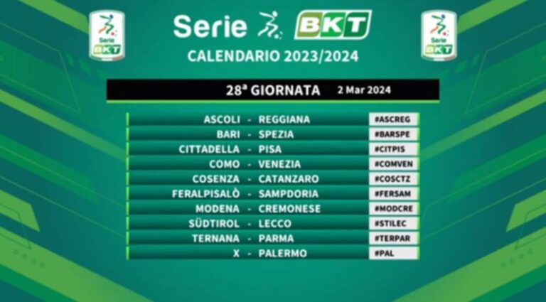 calendario serie b