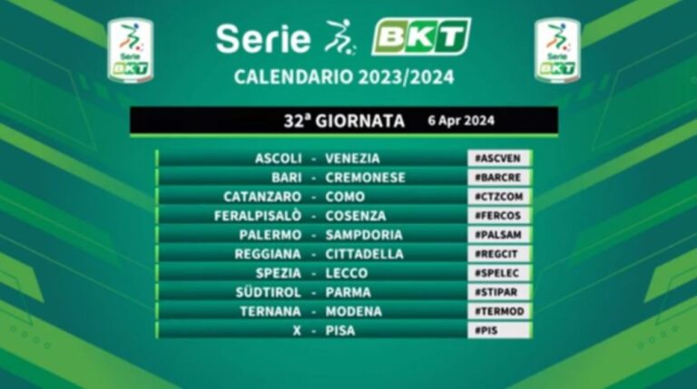 calendario serie b