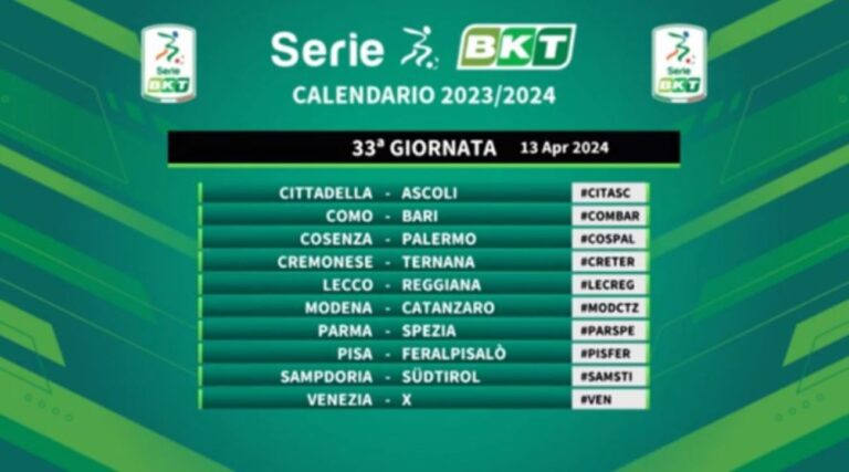 calendario serie b