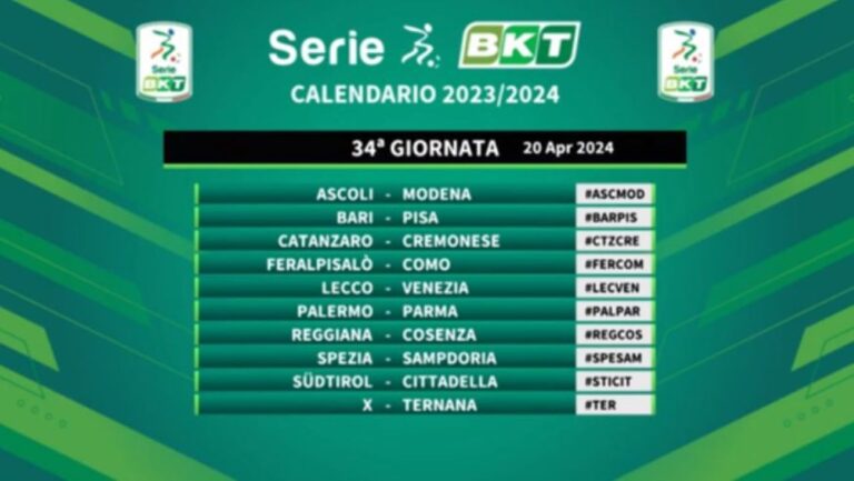 calendario serie b