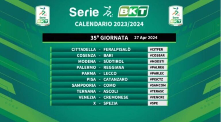 calendario serie b