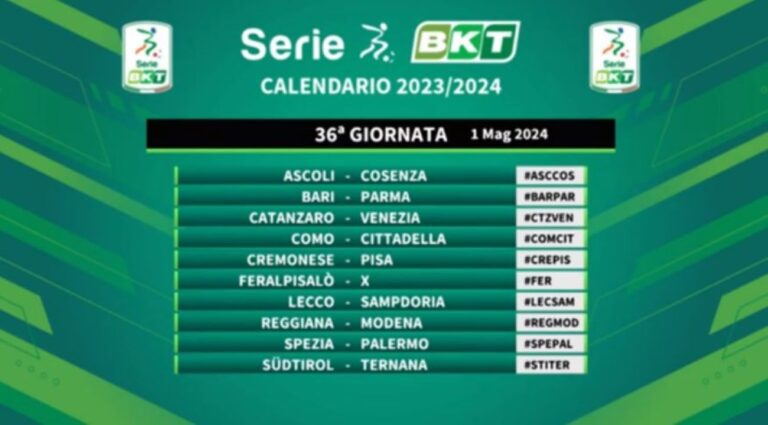 calendario serie b