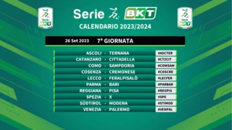 calendario serie b