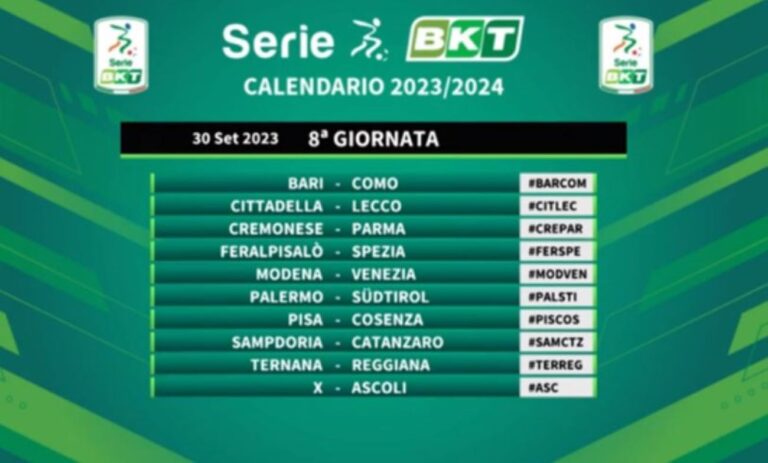 calendario serie b