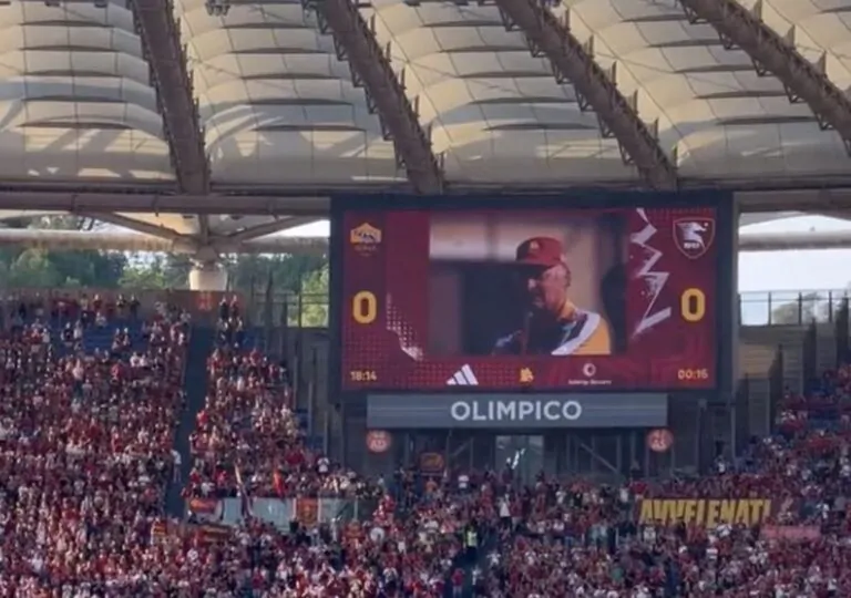 Roma Salernitana omaggio Mazzone
