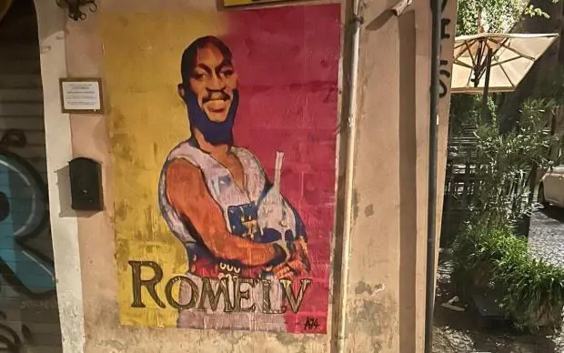 Romelu Lukaku Murale Roma