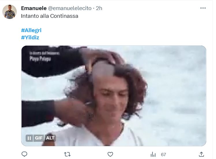 Allegri capelli Yildiz
