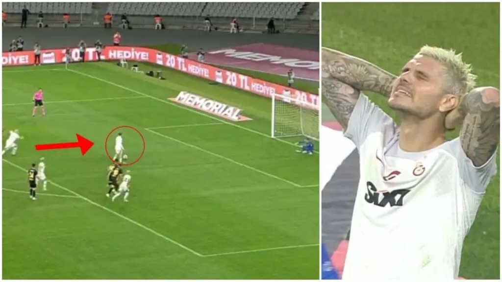 Mauro Icardi rigore sbagliato Istanbulspor-Galatasaray