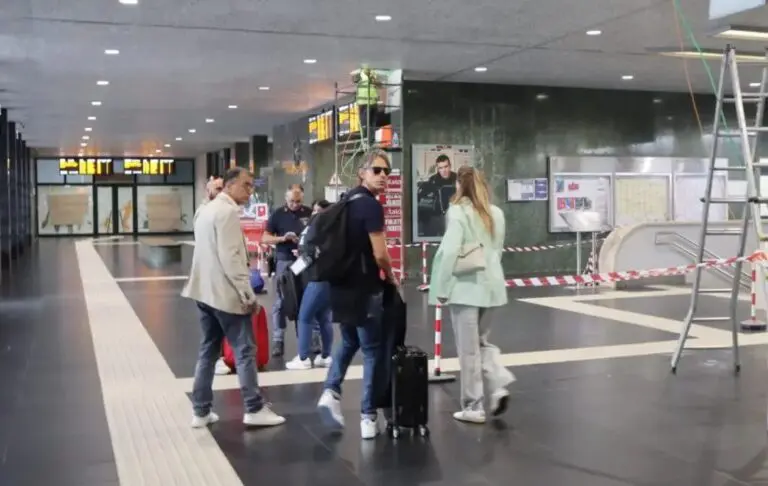 Pippo Inzaghi stazione Reggio Calabria